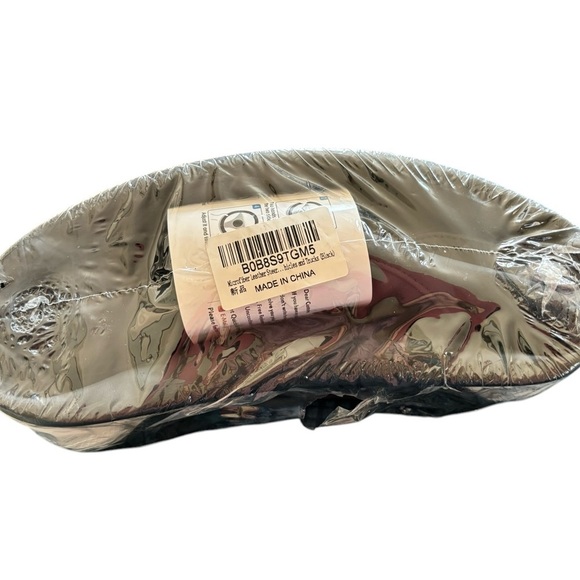 Leather & Microfiber Auto & Truck Steering Wheel Cover Black/White Standard Size - Picture 2 of 3